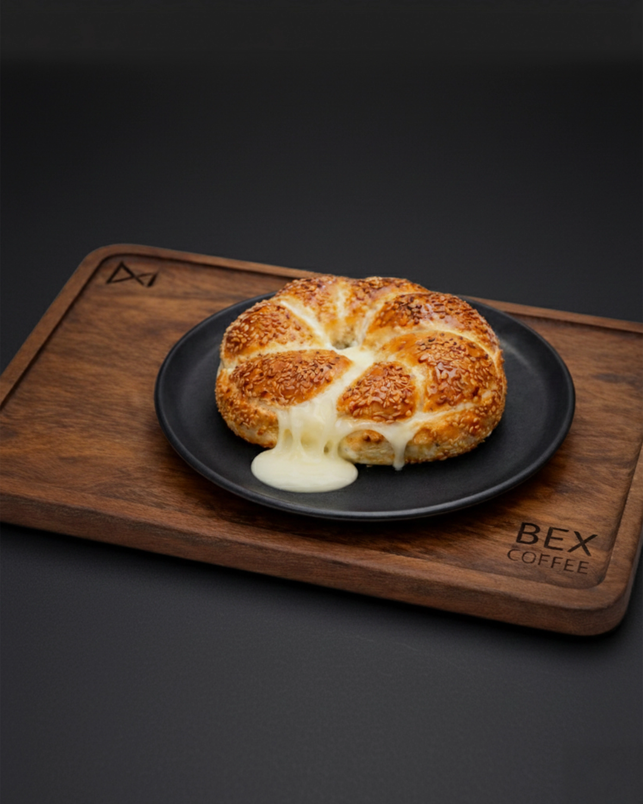 Cheese cream bagel